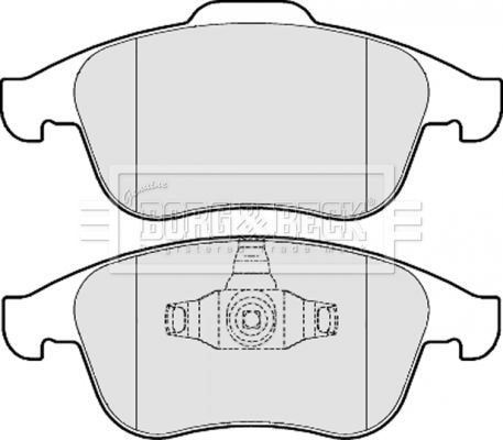 BORG & BECK Комплект тормозных колодок, дисковый тормоз BBP2057
